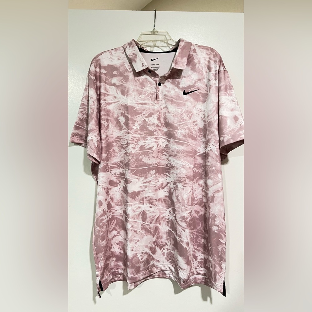 Nike Dri-Fit golf shirt.